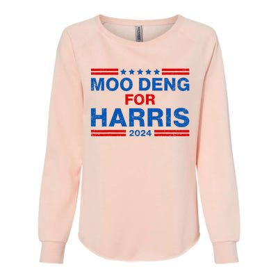 Moo Deng For Harris 2024 Vote For Tim Waltz 2024 Womens California Wash Sweatshirt