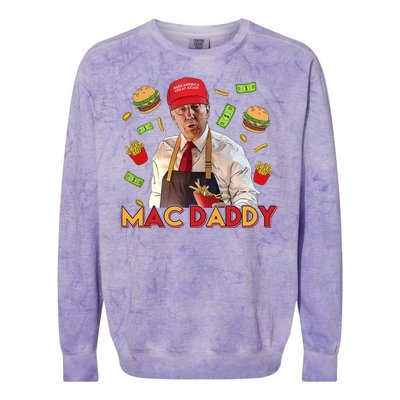 Mac Daddy Funny Mcdon Donald Trump Colorblast Crewneck Sweatshirt