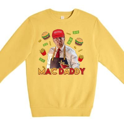 Mac Daddy Funny Mcdon Donald Trump Premium Crewneck Sweatshirt