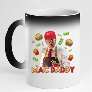 Mac Daddy Funny Mcdon Donald Trump 11oz Black Color Changing Mug