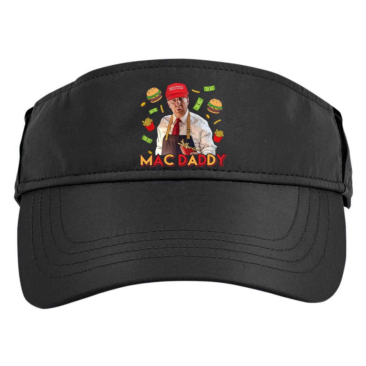 Mac Daddy Funny Mcdon Donald Trump Adult Drive Performance Visor