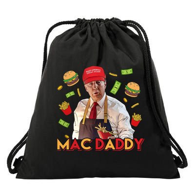 Mac Daddy Funny Mcdon Donald Trump Drawstring Bag