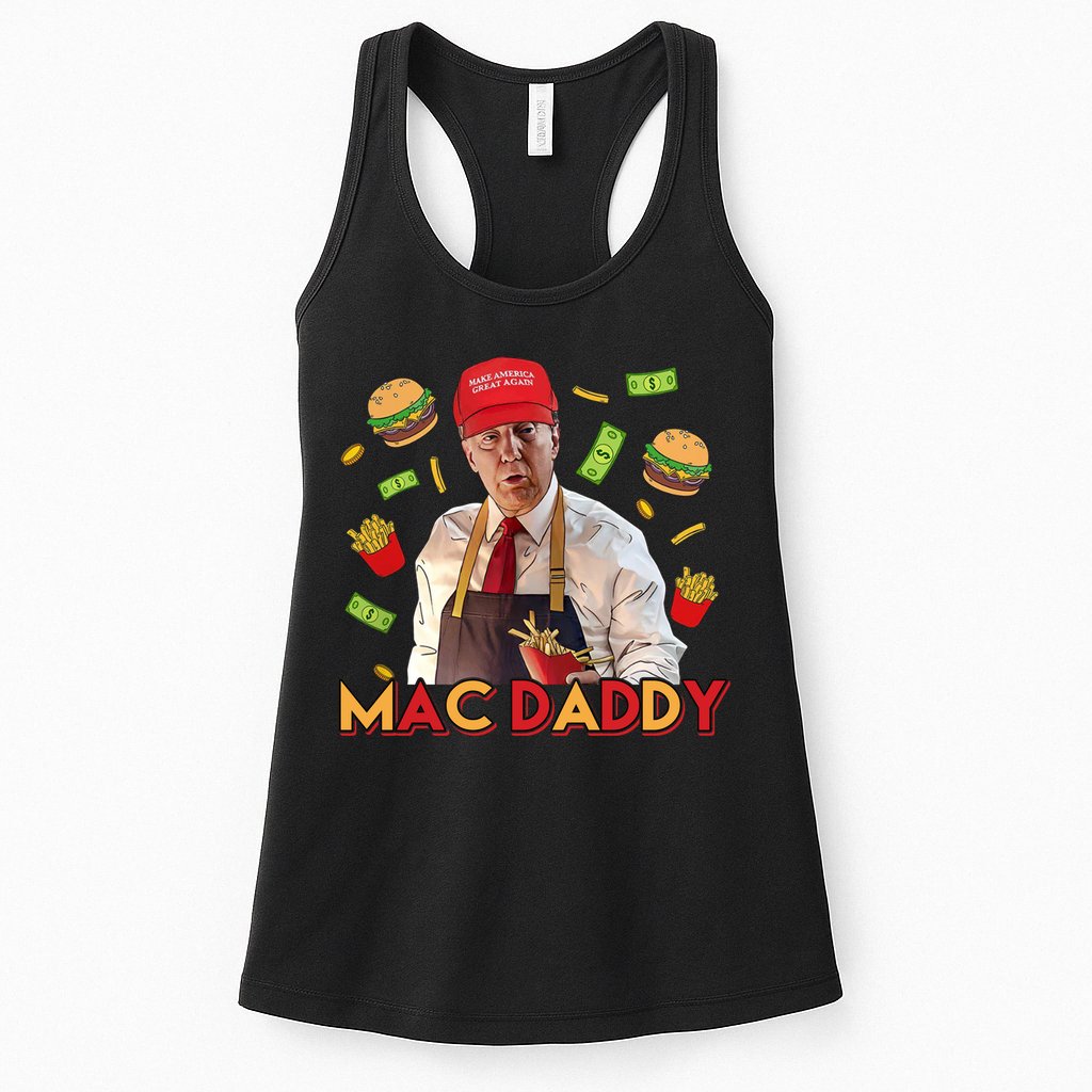 Mac Daddy Funny Mcdon Donald Trump Womens Tank Top