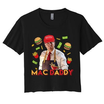 Mac Daddy Funny Mcdon Donald Trump Crop Top