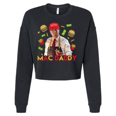 Mac Daddy Funny Mcdon Donald Trump Cropped Pullover Crew