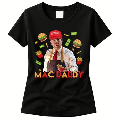 Mac Daddy Funny Mcdon Donald Trump Womens T-Shirt