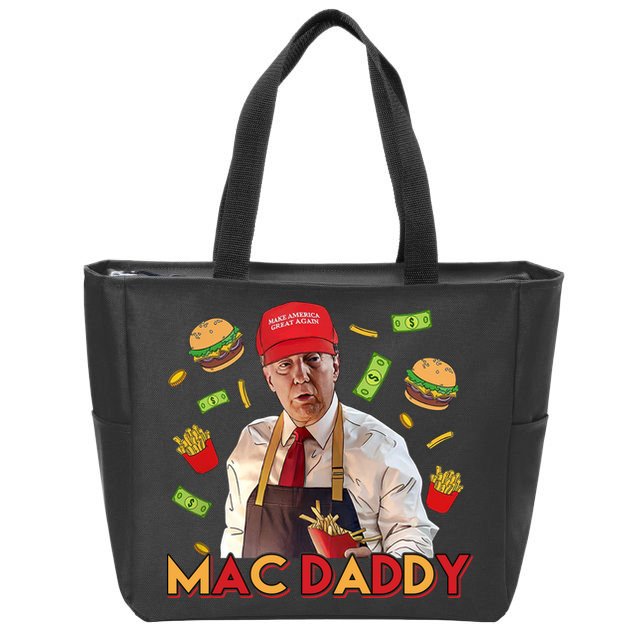 Mac Daddy Funny Mcdon Donald Trump Zip Tote Bag
