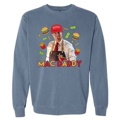 Mac Daddy Funny Mcdon Donald Trump Garment-Dyed Sweatshirt