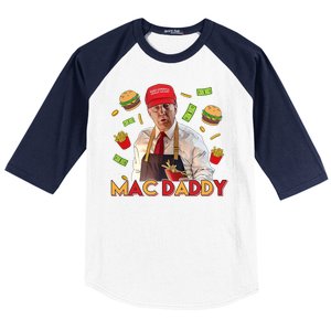 Mac Daddy Funny Mcdon Donald Trump Baseball Sleeve Shirt