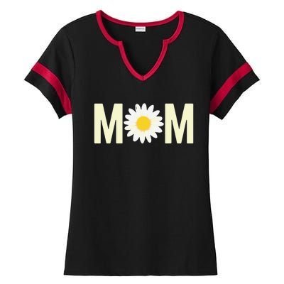 Mom Daisy Flower Cute 'S International 'S Day Ladies Halftime Notch Neck Tee