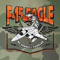 McDonnell Douglas F 15 EAGLE Bomber Legacy Tie Dye Trucker Hat