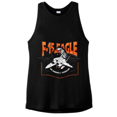McDonnell Douglas F 15 EAGLE Bomber Ladies PosiCharge Tri-Blend Wicking Tank