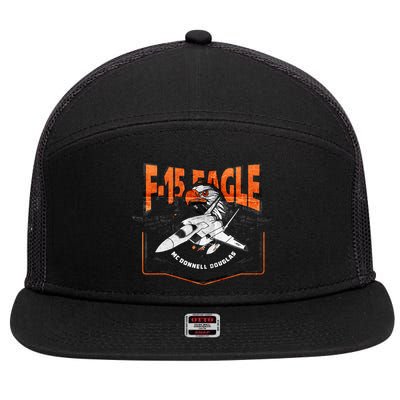 McDonnell Douglas F 15 EAGLE Bomber 7 Panel Mesh Trucker Snapback Hat
