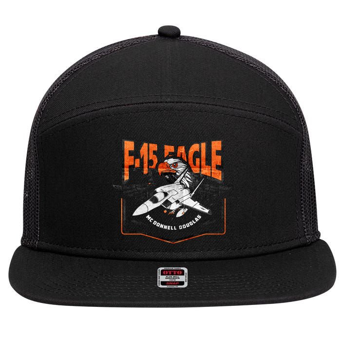 McDonnell Douglas F 15 EAGLE Bomber 7 Panel Mesh Trucker Snapback Hat