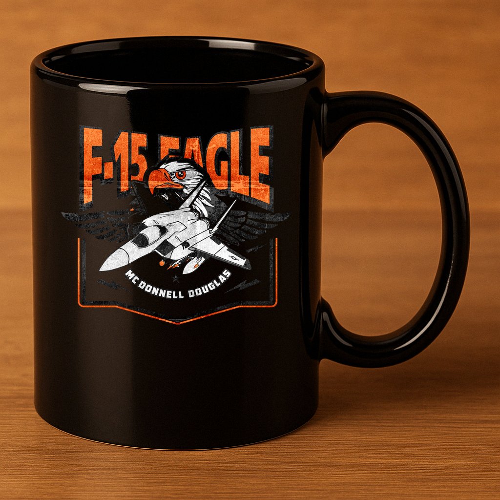 McDonnell Douglas F 15 EAGLE Bomber 11oz C Handle Ceramic Mug