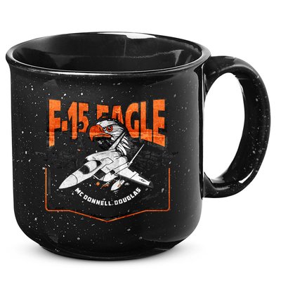 McDonnell Douglas F 15 EAGLE Bomber 15oz Campfire Ceramic Mug