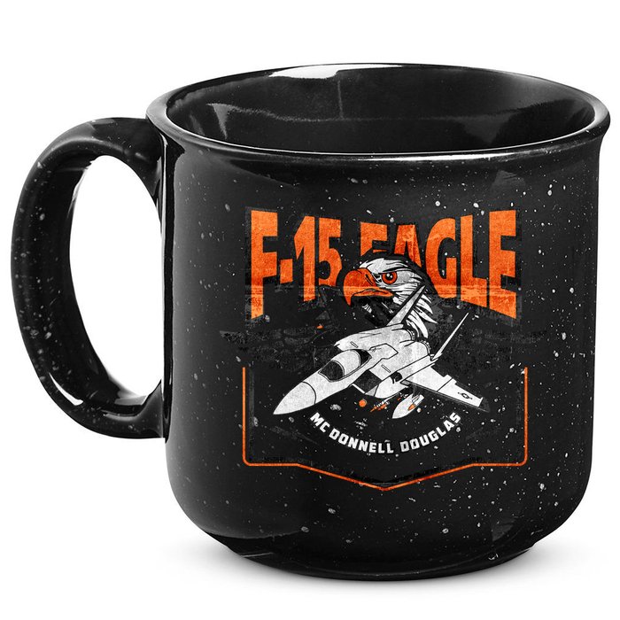 McDonnell Douglas F 15 EAGLE Bomber 15oz Campfire Ceramic Mug