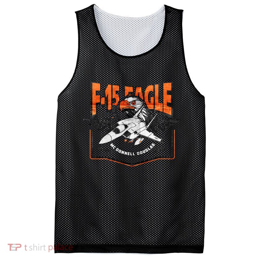 McDonnell Douglas F 15 EAGLE Bomber Mesh Reversible Basketball Jersey Tank