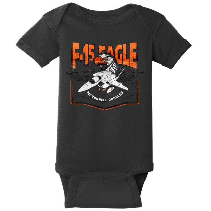 McDonnell Douglas F 15 EAGLE Bomber Baby Bodysuit