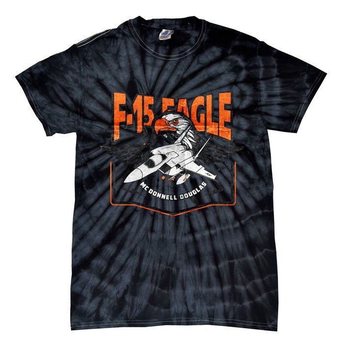 McDonnell Douglas F 15 EAGLE Bomber Tie-Dye T-Shirt