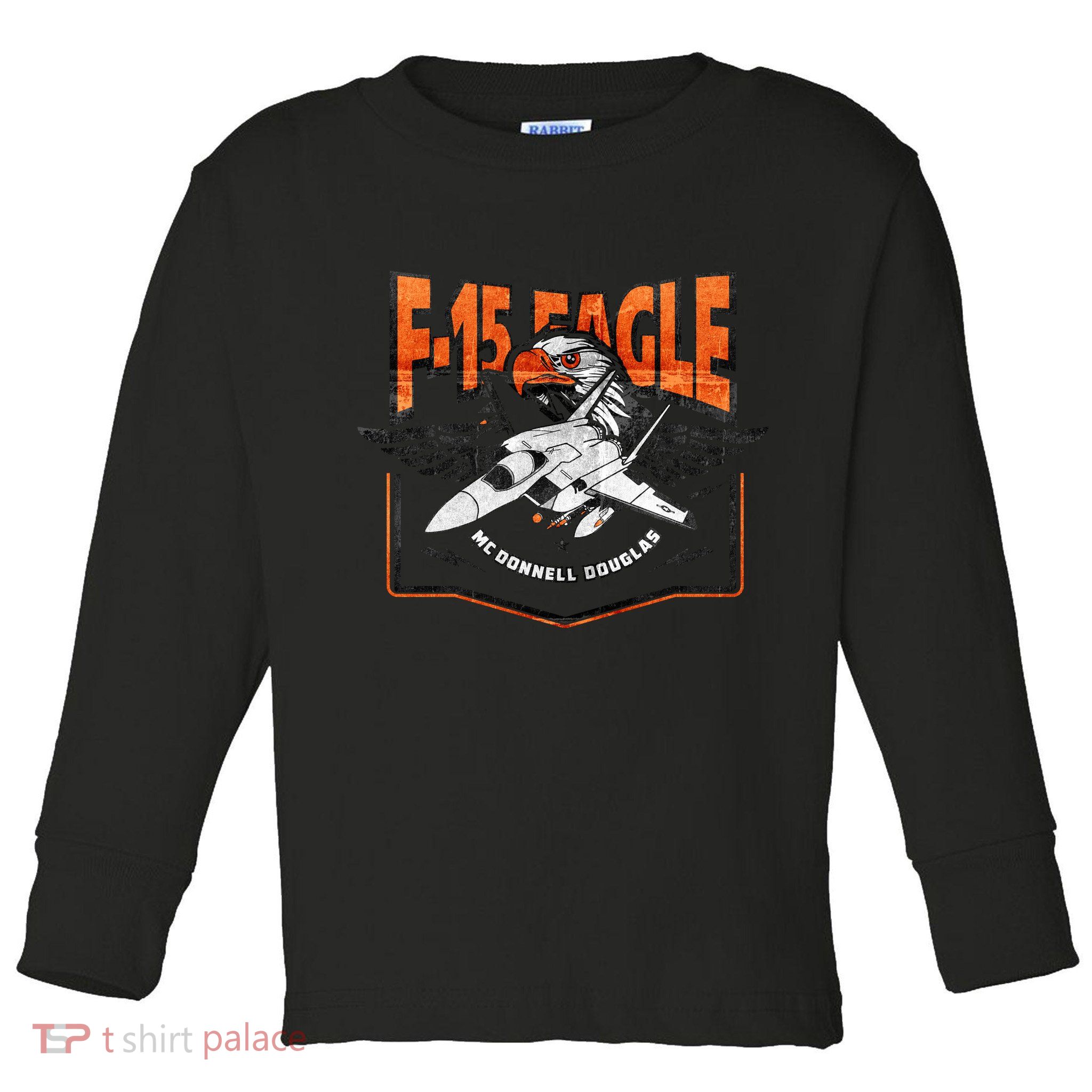 McDonnell Douglas F 15 EAGLE Bomber Toddler Long Sleeve Shirt