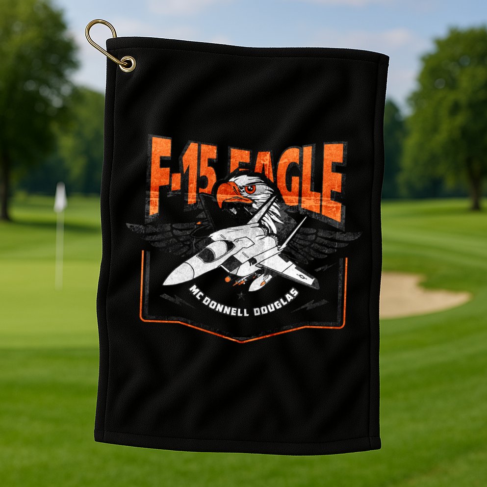 McDonnell Douglas F 15 EAGLE Bomber Golf Towel