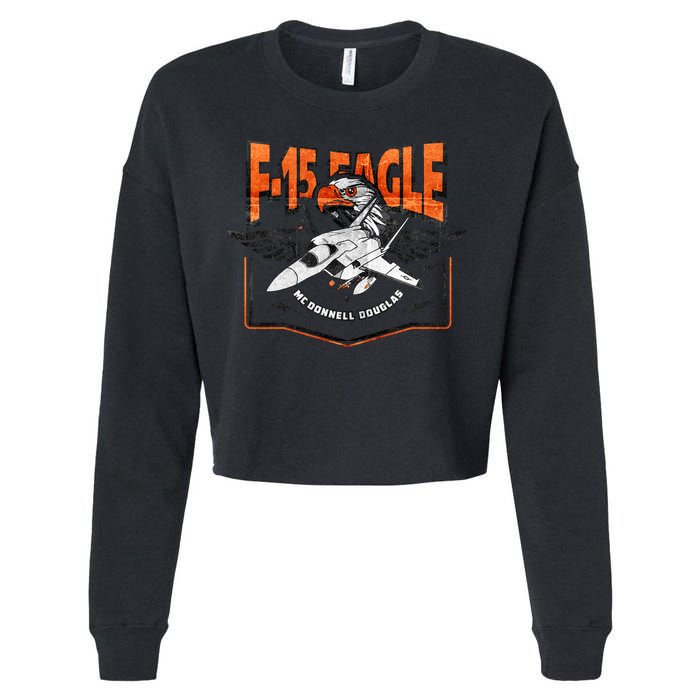 McDonnell Douglas F 15 EAGLE Bomber Cropped Pullover Crew