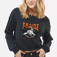 McDonnell Douglas F 15 EAGLE Bomber Cropped Pullover Crew