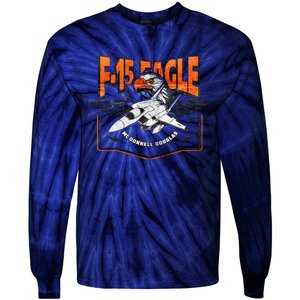 McDonnell Douglas F 15 EAGLE Bomber Tie-Dye Long Sleeve Shirt