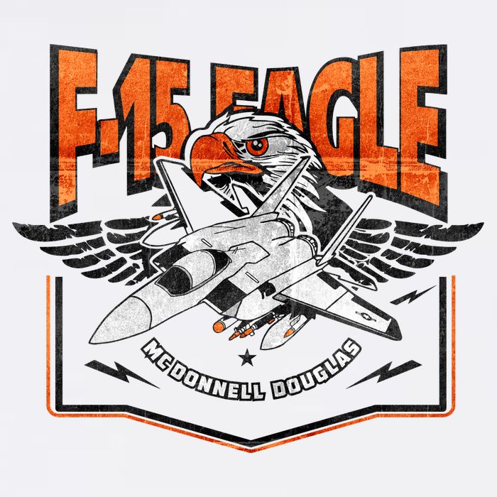 McDonnell Douglas F 15 EAGLE Bomber Garment-Dyed Sweatshirt