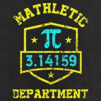 Mathletic Department Funy Math Teacher Student Pi Day Joke Garment-Dyed Fleece Hoodie