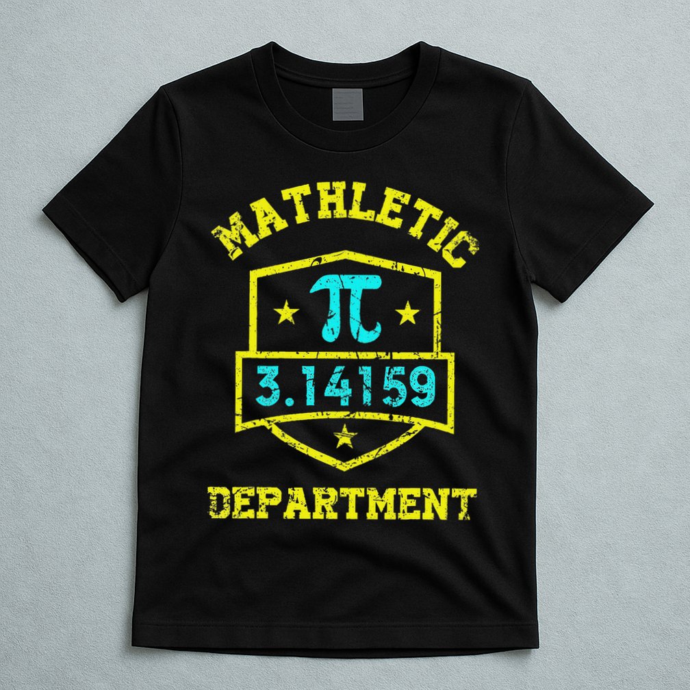 Mathletic Department Funy Math Teacher Student Pi Day Joke T-Shirt