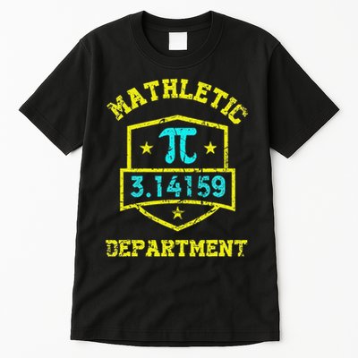 Mathletic Department Funy Math Teacher Student Pi Day Joke Tall T-Shirt