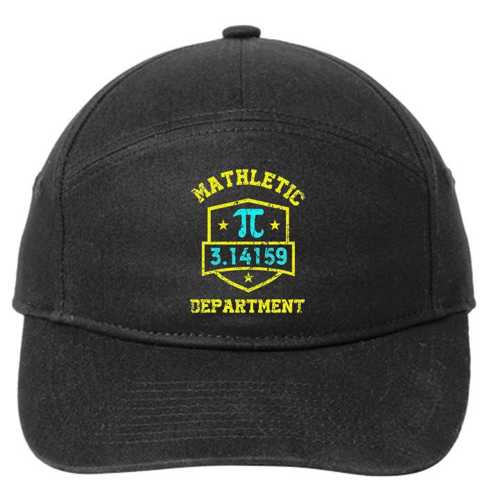 Mathletic Department Funy Math Teacher Student Pi Day Joke 7-Panel Snapback Hat