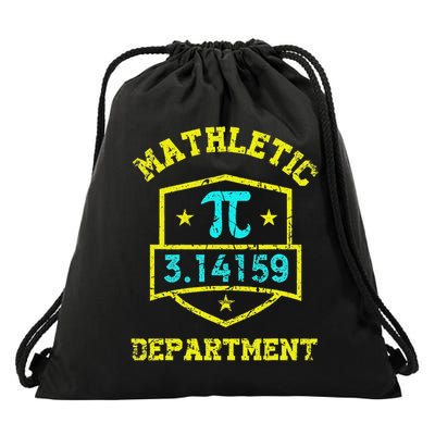 Mathletic Department Funy Math Teacher Student Pi Day Joke Drawstring Bag