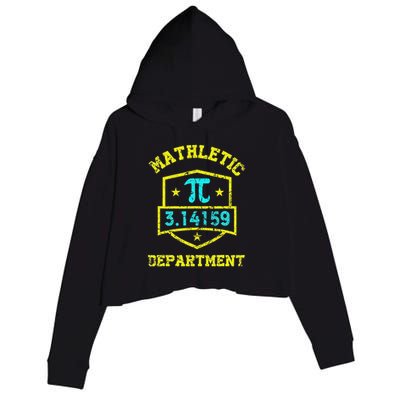 Mathletic Department Funy Math Teacher Student Pi Day Joke Crop Fleece Hoodie