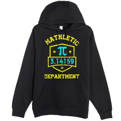 Mathletic Department Funy Math Teacher Student Pi Day Joke Premium Pullover Hoodie
