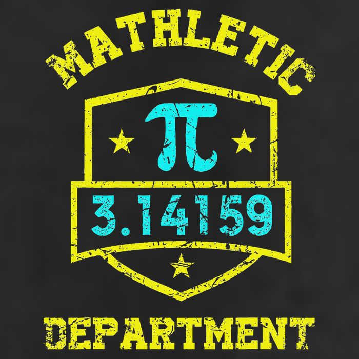 Mathletic Department Funy Math Teacher Student Pi Day Joke Large Microfiber Waffle Golf Towel