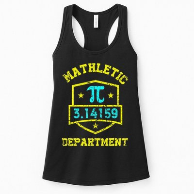 Mathletic Department Funy Math Teacher Student Pi Day Joke Womens Tank Top