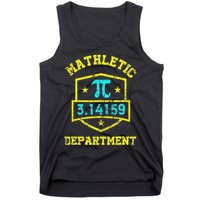 Mathletic Department Funy Math Teacher Student Pi Day Joke Tank Top