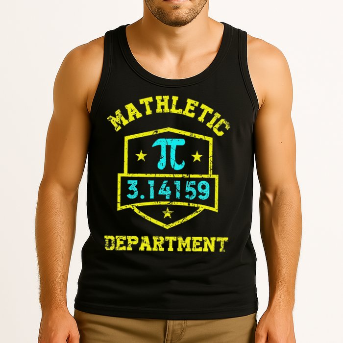 Mathletic Department Funy Math Teacher Student Pi Day Joke Tank Top