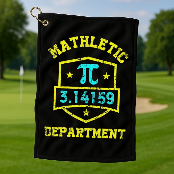 Mathletic Department Funy Math Teacher Student Pi Day Joke Golf Towel