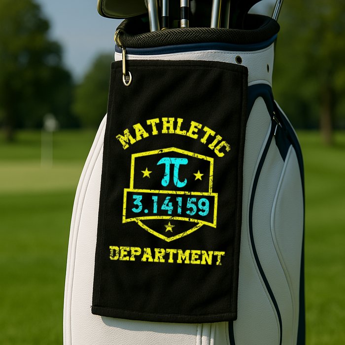 Mathletic Department Funy Math Teacher Student Pi Day Joke Golf Towel