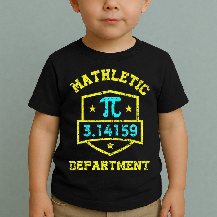 Mathletic Department Funy Math Teacher Student Pi Day Joke Toddler T-Shirt