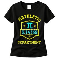 Mathletic Department Funy Math Teacher Student Pi Day Joke Womens T-Shirt