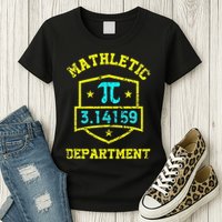 Mathletic Department Funy Math Teacher Student Pi Day Joke Womens T-Shirt