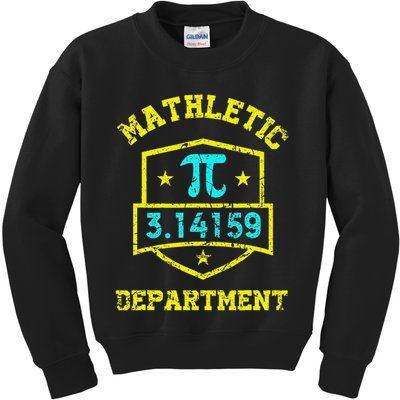 Mathletic Department Funy Math Teacher Student Pi Day Joke Kids Sweatshirt