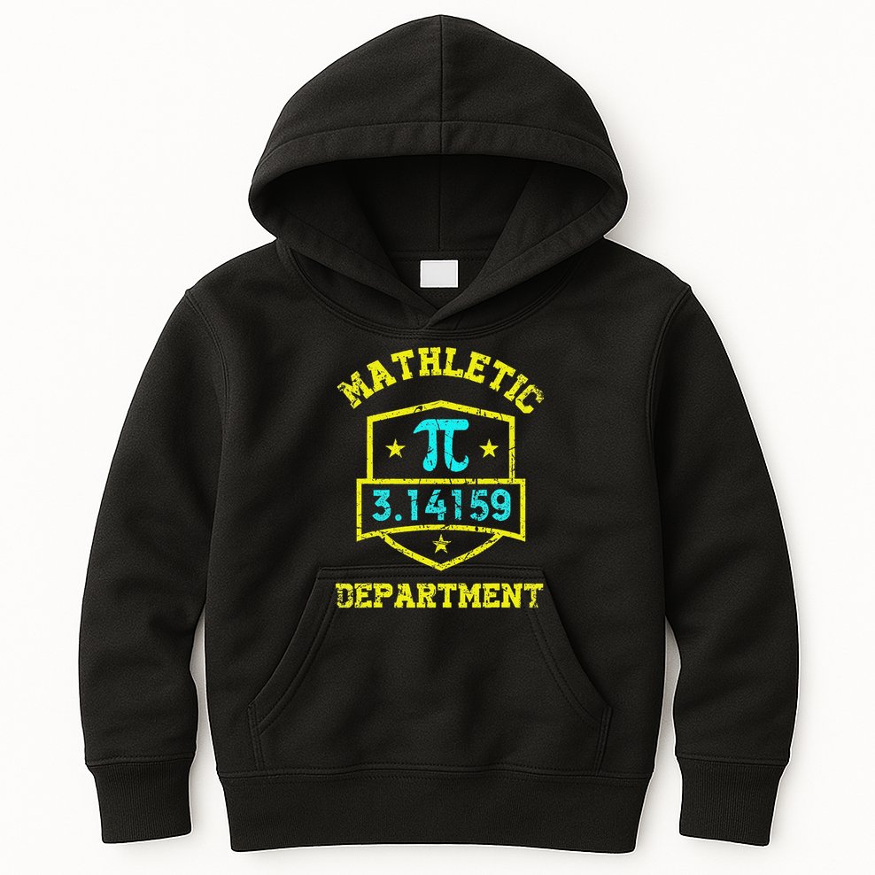 Mathletic Department Funy Math Teacher Student Pi Day Joke Kids Hoodie