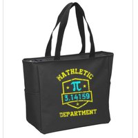 Mathletic Department Funy Math Teacher Student Pi Day Joke Zip Tote Bag