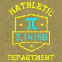 Mathletic Department Funy Math Teacher Student Pi Day Joke Garment-Dyed Women's Muscle Tee